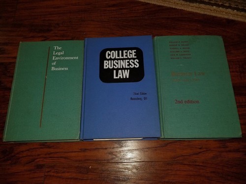 Lot vintage business law - 3,