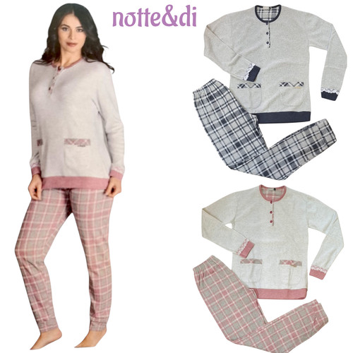 Pigiama donna invernale punto - donna,