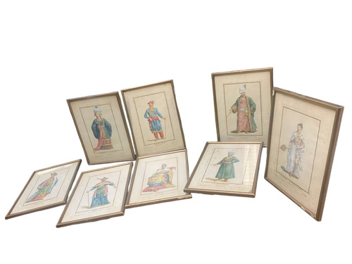 Serie antiche stampe con - antiche,