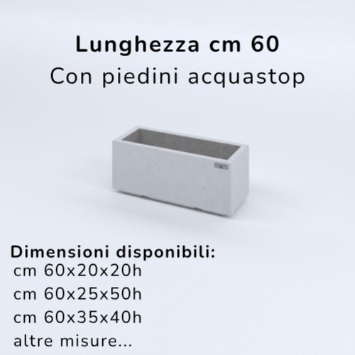 Fioriere cemento lisce - fioriere,