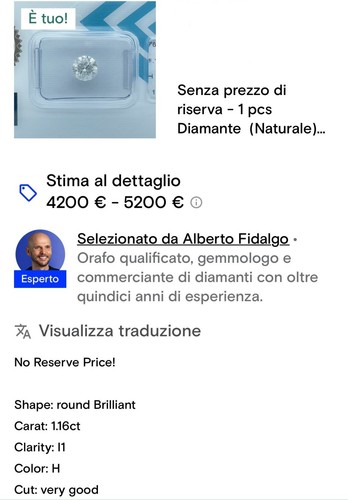 Diamante certificato igi - certificato,