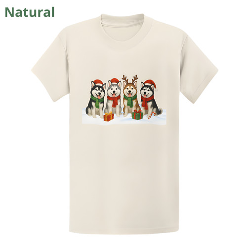 Maglietta husky luci natale - luci, di