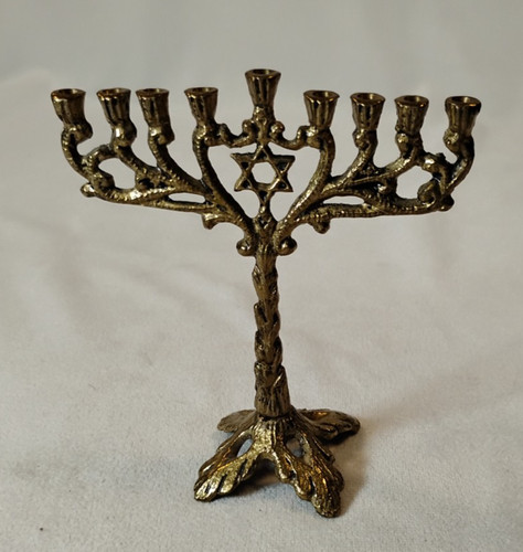 Mini menorah vintage ottone - vintage,