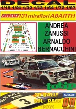 DECAL FIAT 131 ABARTH A.ZANUSSI R. SOL-RACE 1982 WINNER (01)