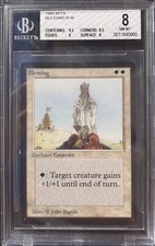Blessing NM BGS 8 BGS022 Magic MTG Beta Limited Edition 1993 Rare
