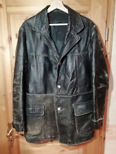 Wehrmacht Heer Panzertruppe - giacca di pelle nera da ufficiale - WH/WK II