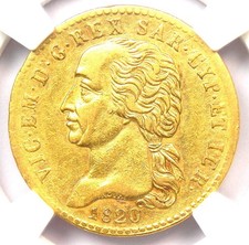 1820-Aquila Italia Moneta Oro