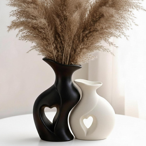 Vaso ceramica cuore cavo - in,