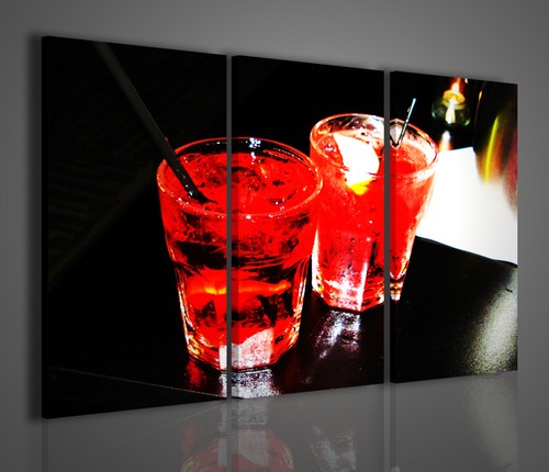 Quadri moderni red alcool - quadri,