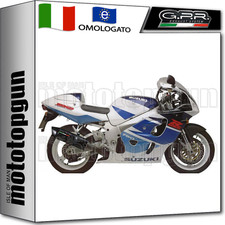 GPR SCARICO BOLT-ON HOM FURORE NERO SUZUKI GSX-R 600 SRAD 1998 98 1999 99