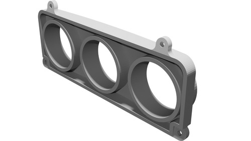 Supporto triplo manometri hvac - supporto,