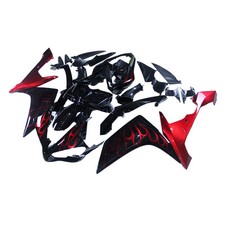 Red Flames Black Fairing