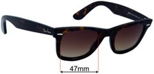 Lenti di ricambio per occhiali da sole SFx adatte a Ray Ban Wayfarer RB2140 - larghezza 47 mm