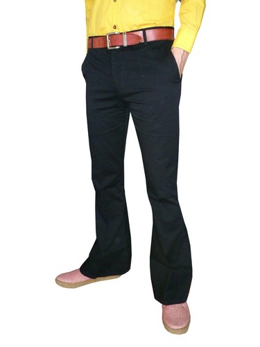 Pantaloni uomo neri flares - pantaloni,