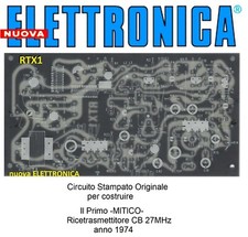 c.s. RTX1 nE Primo MITICO ricetrasmettitore CB 27MHz di nuova ELETTRONICA (1974)