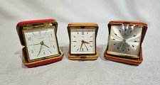3 Vecchie sveglie da viaggio   (anni 60) Funzionanti 
