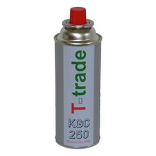 Bomboletta gas butano T-trade attacco baionetta valvola a pressione 250 g. 
