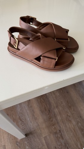 Sandali marni fussbet pelle - sandali,