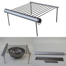 Rastrelliera da Cucina da Campeggio Esterno Fornello da Campeggio Materiale Lega