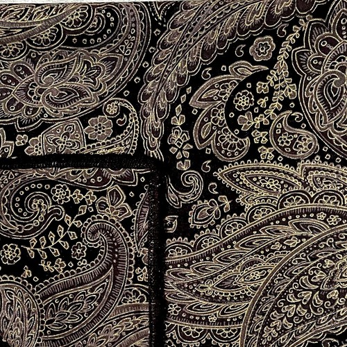 Oro grigio paisley - oro/grigio, bandana