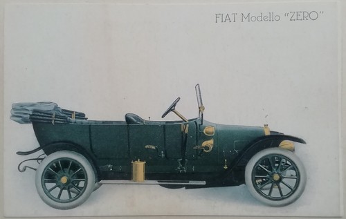 Cartolina fiat modello - cartolina,