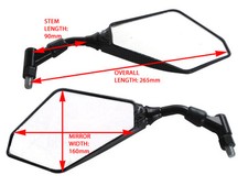 Specchietti retrovisori moto per Honda CB125 CB500 CB600 CB900 Hornet CB1000 CB1100 CB1300