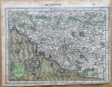 Antica mappa della Toscana di