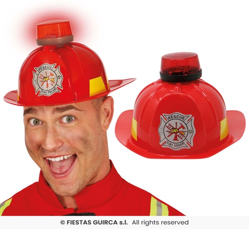 Casco pompiere con luci - casco, suoni