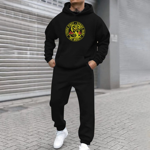 Felpa con cappuccio cobra kai - cappuccio,
