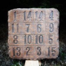 QUADRATO MAGICO DI SUBIRACHS SAGRADA FAMILIA 33X33CM NUOVO TERRACOTTA APPENDERE 