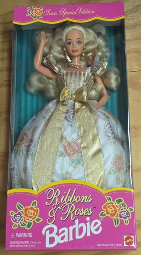 Vintage ribbons roses - roses, barbie