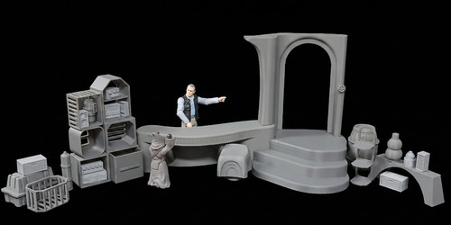 Diorama figure junk shop - figure, 1:18