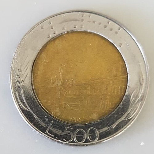 Moneta bimetallica 500 lire - 500,