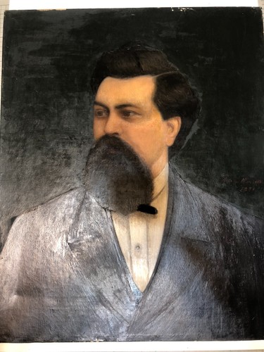 Nobile uomo olio - su, tela