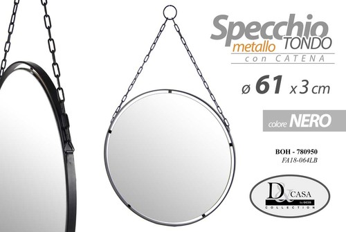 Specchio metallo parete a - da,