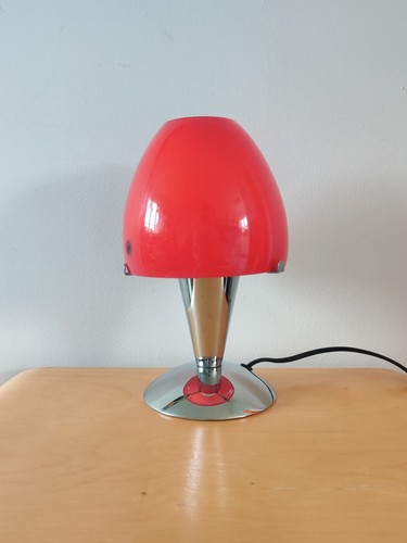 Paralume vetro rosso vintage