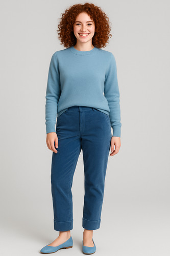 Pantalone donna edas velluto - edas,