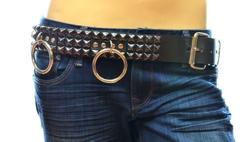Cintura bondage borchiata