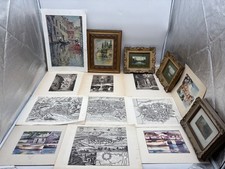 Lotto 15 STAMPE e ACQUERELLI