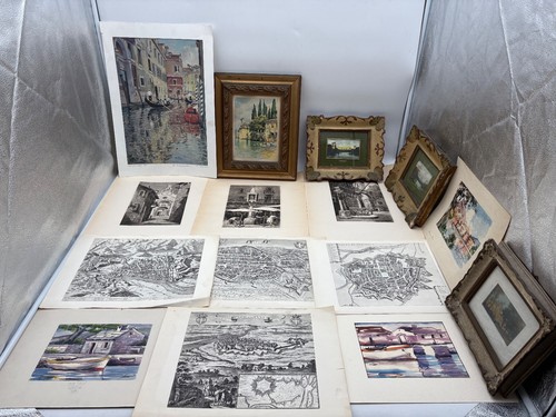 Lotto stampe acquerelli - stampe,
