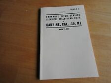 Manuale Tecnico TDV Carabina Calibro .30 M1 Fucile USMC Esercito Vietnam Marines WK2