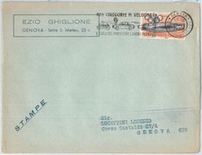 72072 - ITALIA - STORIA POSTALE - Francobollo su COPERTINA FRONTE 1960 - AUTO moto