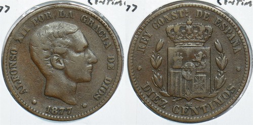 Spagna 1877 centimos - spagna,
