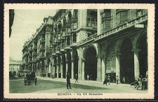 Cartolina Genova, Via XX