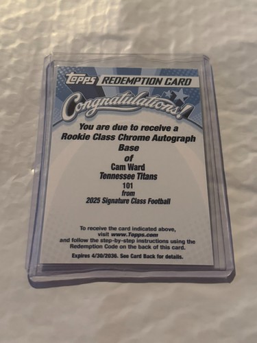2025 topps signature class cam - class,