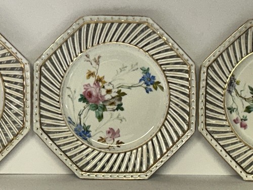 Set piatti reticolati fiori - set,