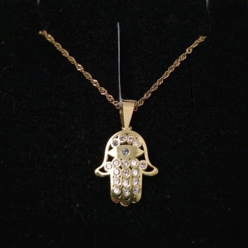 Collana ciondolo oro 18k - collana,