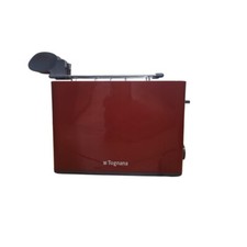 Tognana Iridea, Tostapane con doppia pinza e raccoglibriciole, rosso mela (O0q)