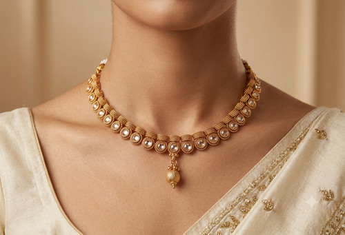 Set collana gioielli polki - collana,