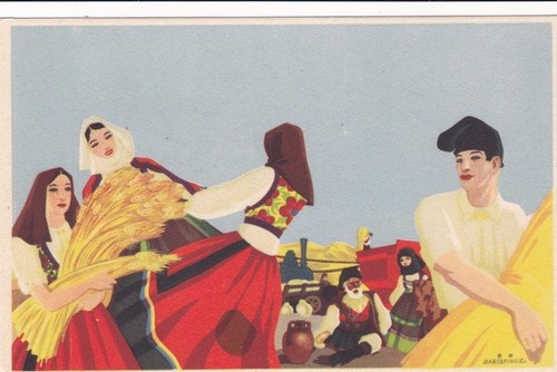 Sardegna costumi sull aia - sardegna:,